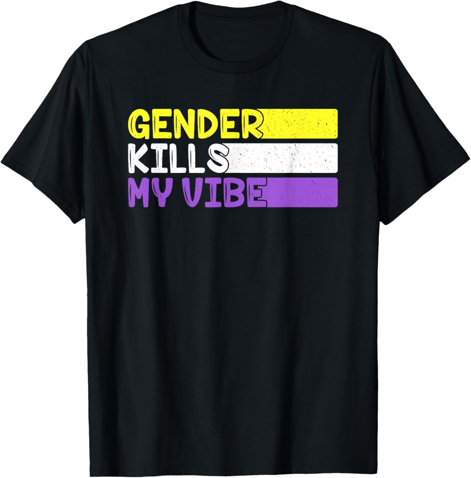 Gender Kills My Vibe Non Binary Trans Queer Pride Month TShirt
