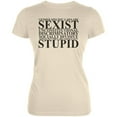 thumbnail image 1 of Gender Laws are Sexist Juniors Soft T Shirt Soft Cream MD, 1 of 1