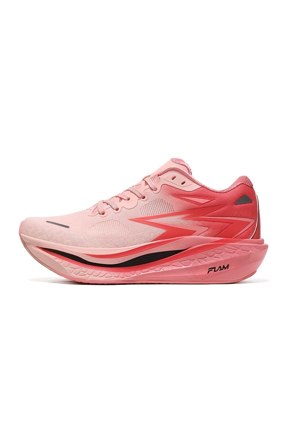 Gender-Neutral Athletic Running Footwear - Lightweight And Breathable with Bright Orange, Black, And Neon Green Highlights, Providing Stability for Both Men And Women. Suitable for All Seasons