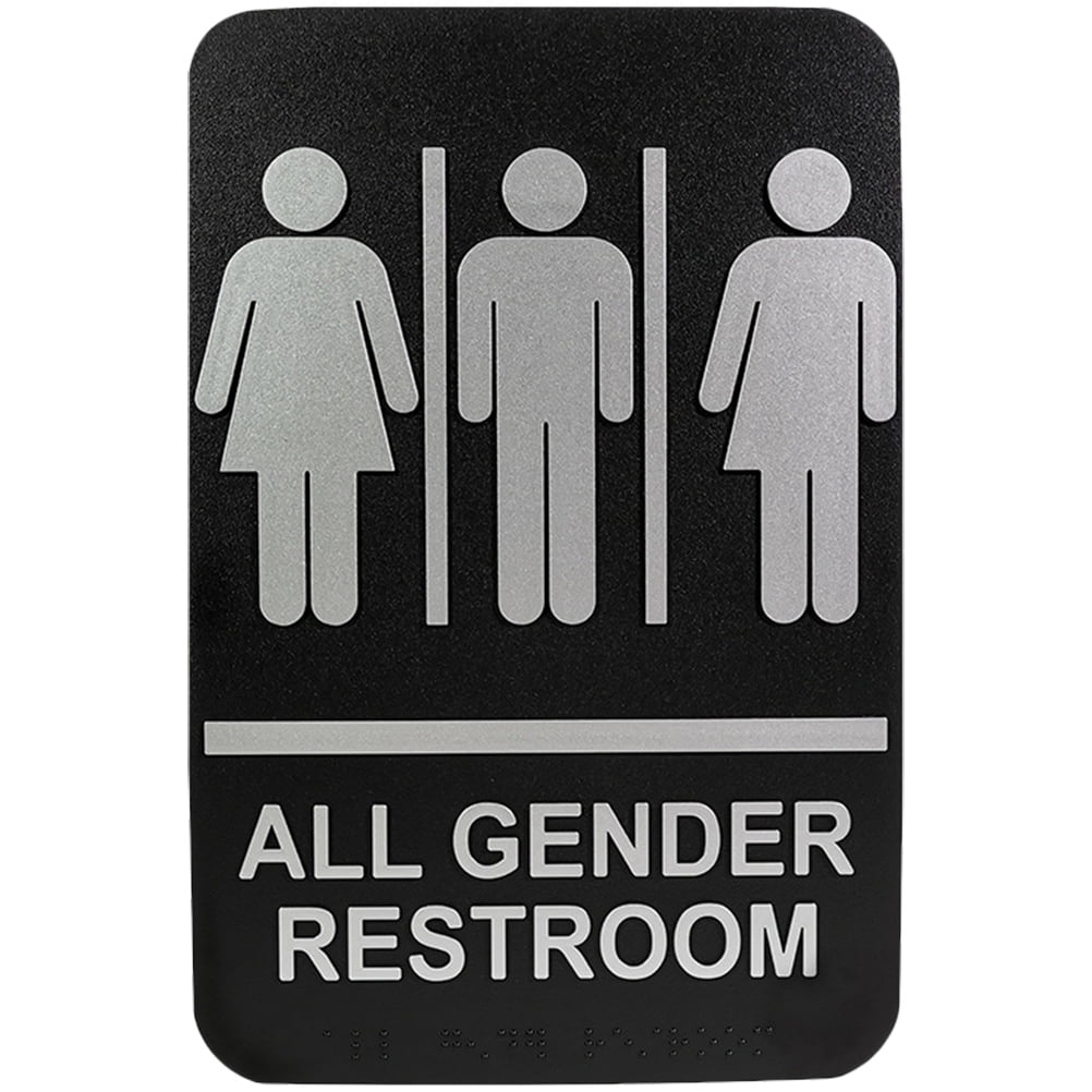 Gender Neutral Bathroom Signs Decor Name Plates Washroom Toilet for ...