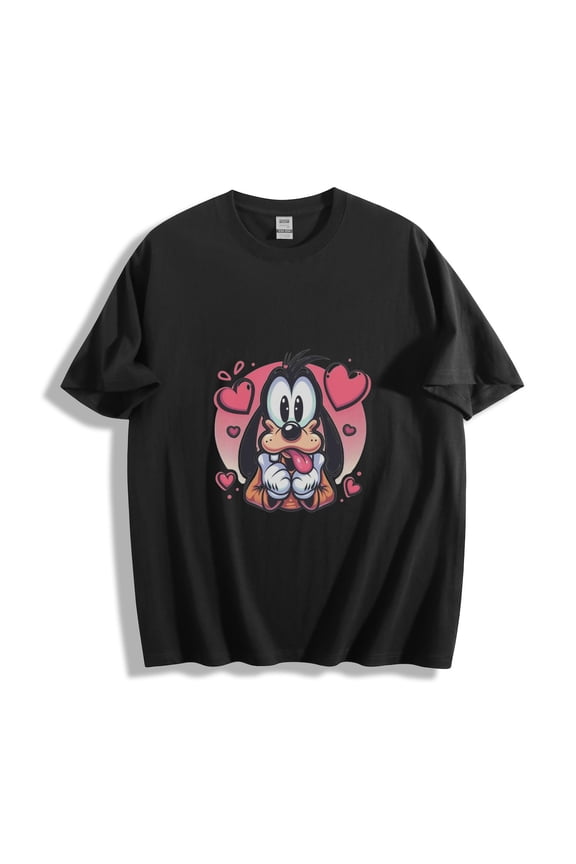 Gender-Neutral Goofy Heart Graphic T-Shirt