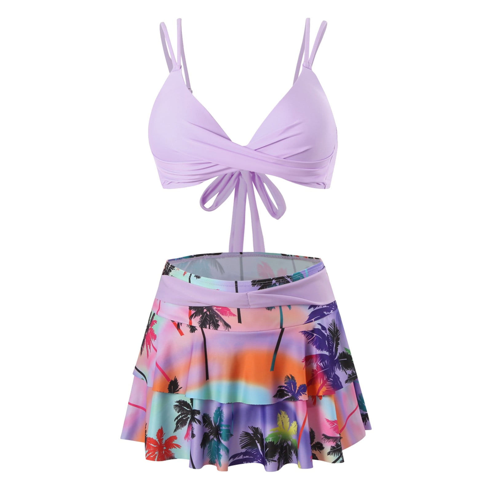 Gender Neutral Swimwear Bathing Suit Skirt Bottoms for Women Two Piece
