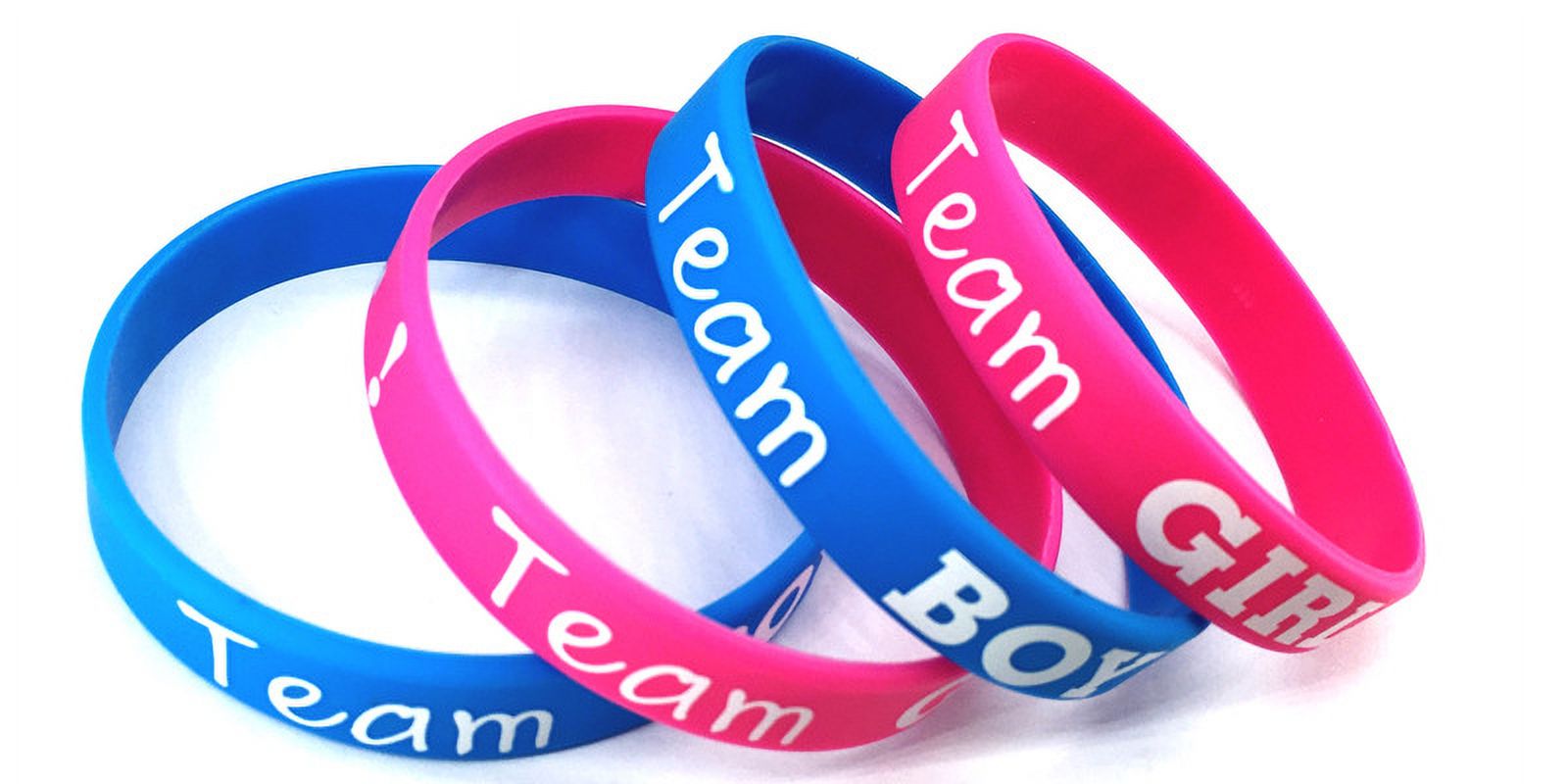 Gender Reveal Bracelets Team Boy Wristbands Team Girl Wristbands for