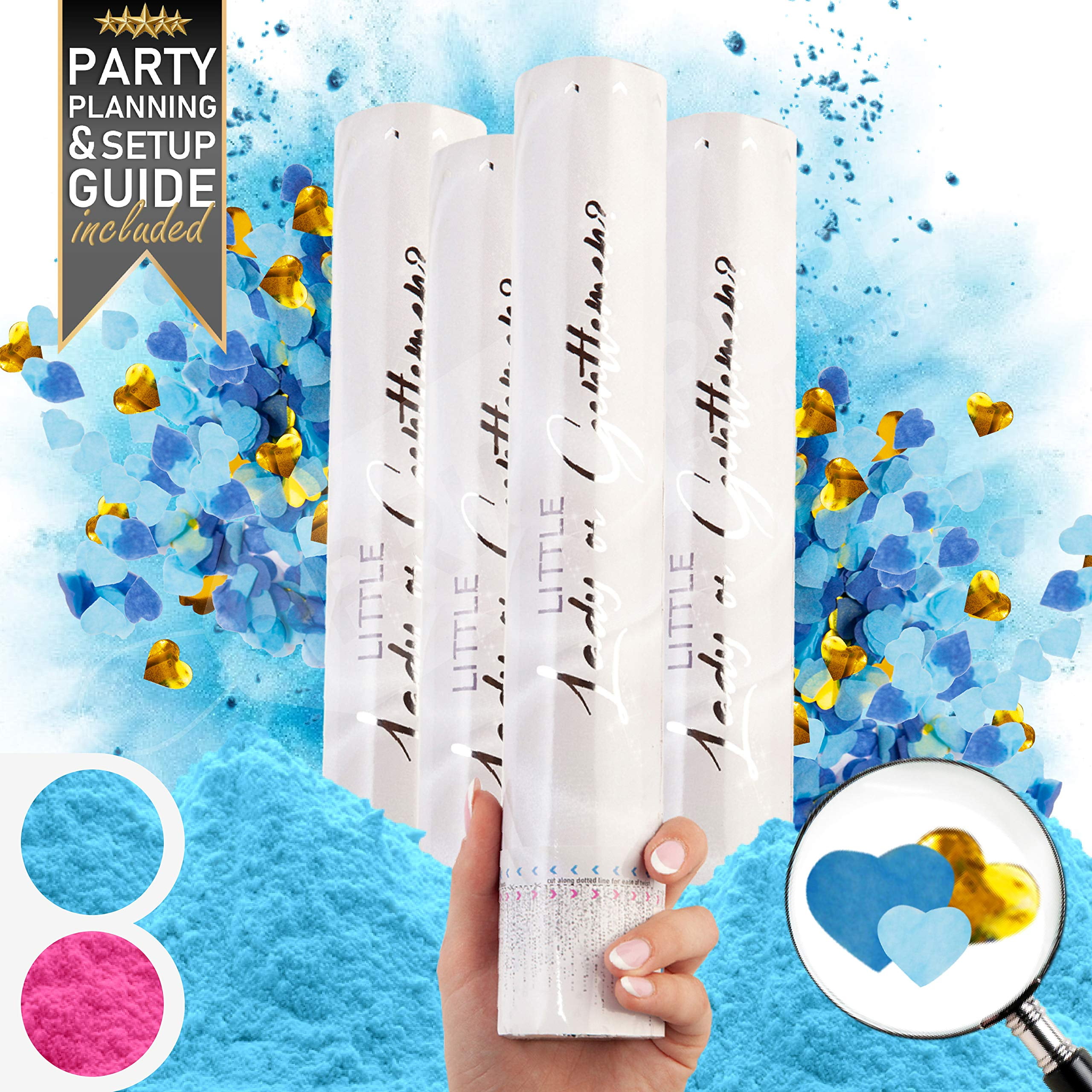 Hawwwy 2lbs Blue Powder for Party, Festival, Girl Boy Gender Reveal Powder  