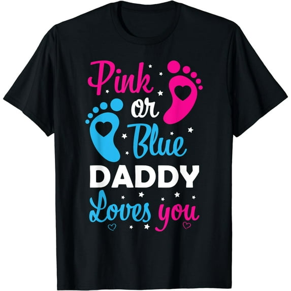 Gender Reveal Dad Daddy Father Family T-Shirt