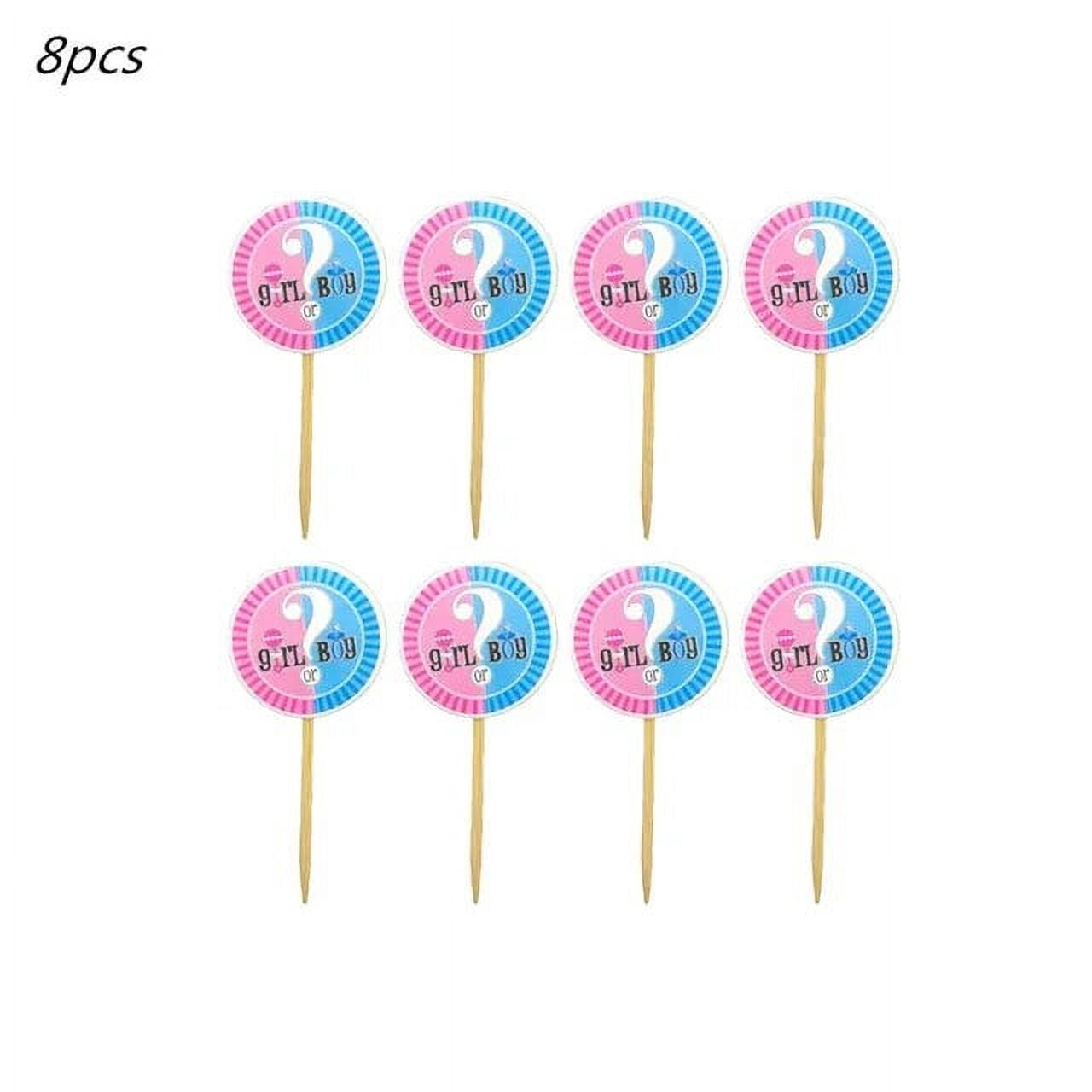 312 Pcs Gender Reveal Party Decorations Kit - Supplies For 25 Guests, Pink & Blue Theme