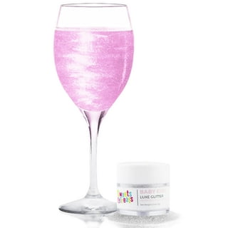  Edible Glitter for Drinks • Shiny Glitter, Shimmer Beverage  Dust for Cocktails, Beer, Wine and More - Color Series Pink - 25 gram :  Grocery & Gourmet Food