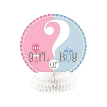 Gender Reveal Girl or Boy? 8 Honeycomb Decorations Party Supplies (2 pks)