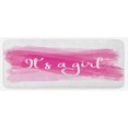 thumbnail image 1 of Gender Reveal Kitchen Mat, Girls Shower Family New Member Style Soft Sketch Print, Plush Decorative Kitchen Mat with Non Slip Backing, 47" X 19", Hot Pink White, by Ambesonne, 1 of 1