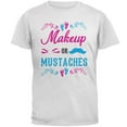 thumbnail image 1 of Gender Reveal Makeup Or Mustaches Mens T Shirt White 3X-LG, 1 of 1