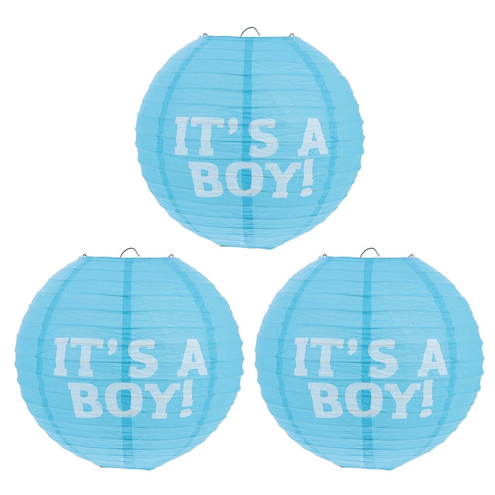 Gender Reveal Paper Lantern Lanterns Baby Hanging Party Shower Supplies Boy Ideas Or Girl Round