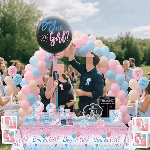 Gender Reveal Party Kit -Gender reveal party for new baby SetGuess the Boy or Girl Gender Party DecorationsFor Revelacion De Sexo De Bebe Big Gift Pack$$Home Decor, Kitchen, & Other