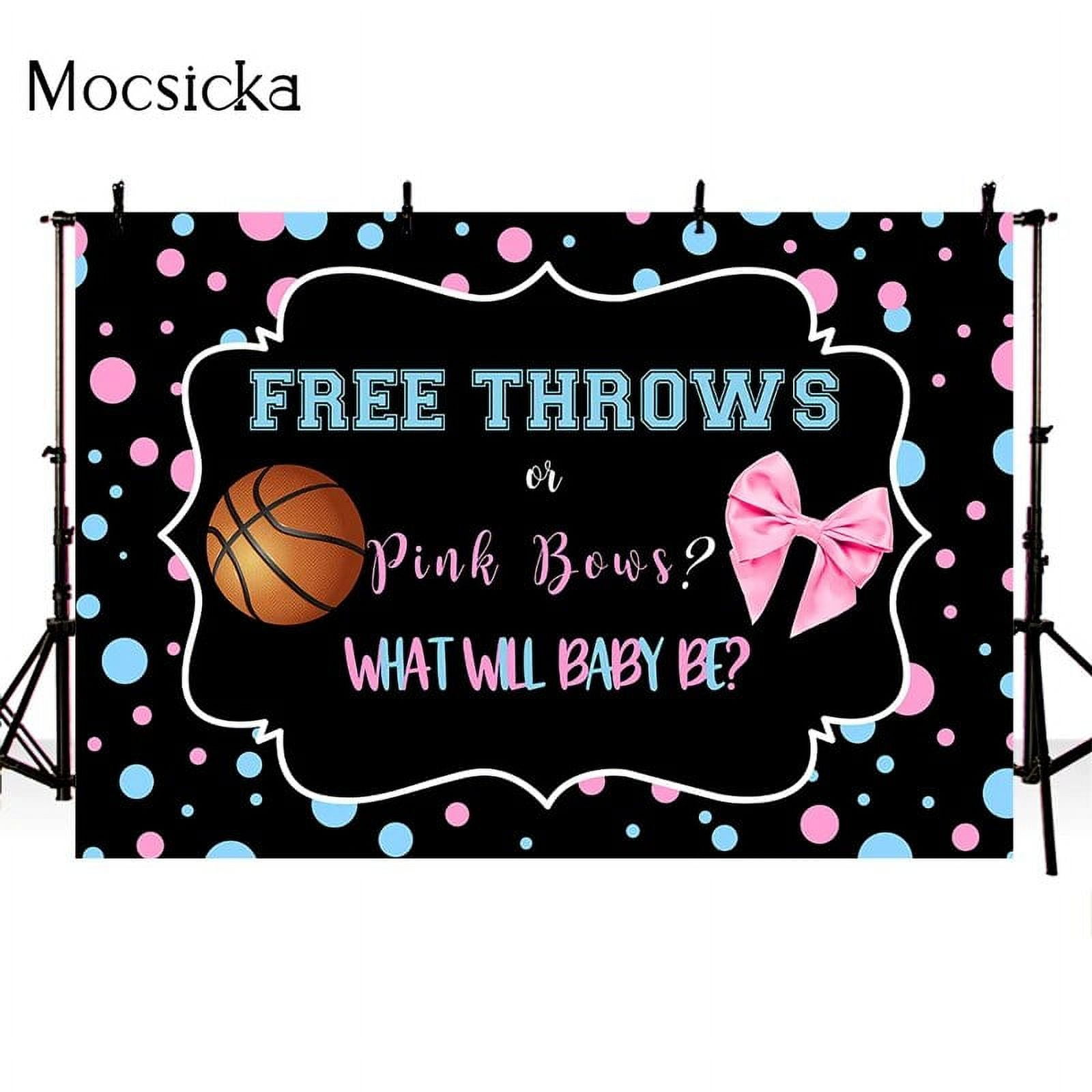Gender Reveal Photography Background Basketball Bow Decoration Props