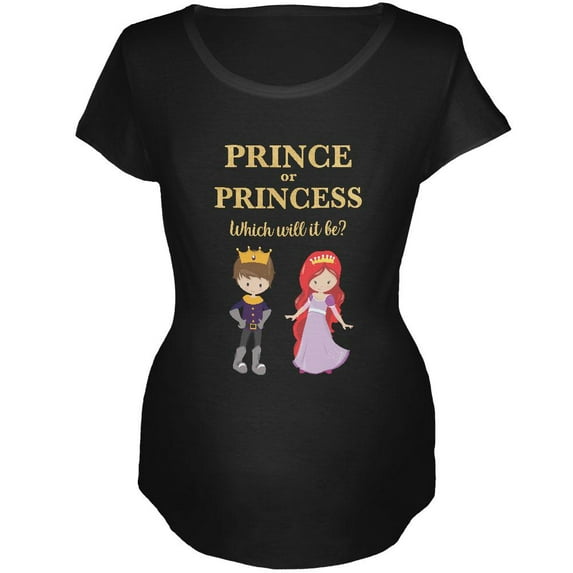 Gender Reveal Prince Or Princess Maternity Soft T Shirt
