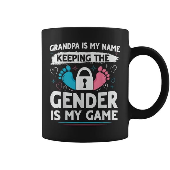 Gender Reveal Quote For A Keeper Of The Gender Grandpa Coffee Mugs