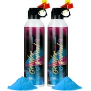 Gender Reveal Smoke Bombs,100% Biodegradable Butterfly Confetti Powder Cannon,Memorable Baby Gender Reveal Party Supplies Decorations & Ideas，2 PACK BLUE