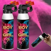 Gender Reveal Smoke Bombs,100% Biodegradable Butterfly Confetti Powder Cannon,Memorable Baby Gender Reveal Party Supplies Decorations & Ideas,2 PACK Pink