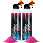 Gender Reveal Smoke Bombs,100% Biodegradable Butterfly Confetti Powder Cannon,Memorable Baby Gender Reveal Party Supplies Decorations & Ideas，2 PACK PINK
