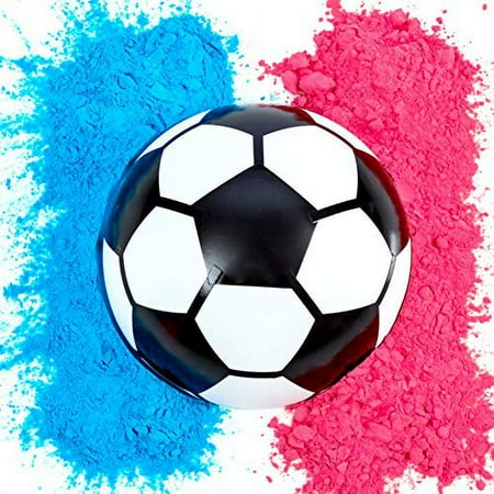 Gender Reveal Soccer Ball | Blue and Pink Powder Kit | Gender Reveal Party Supplies | Ultimate Party Supplies