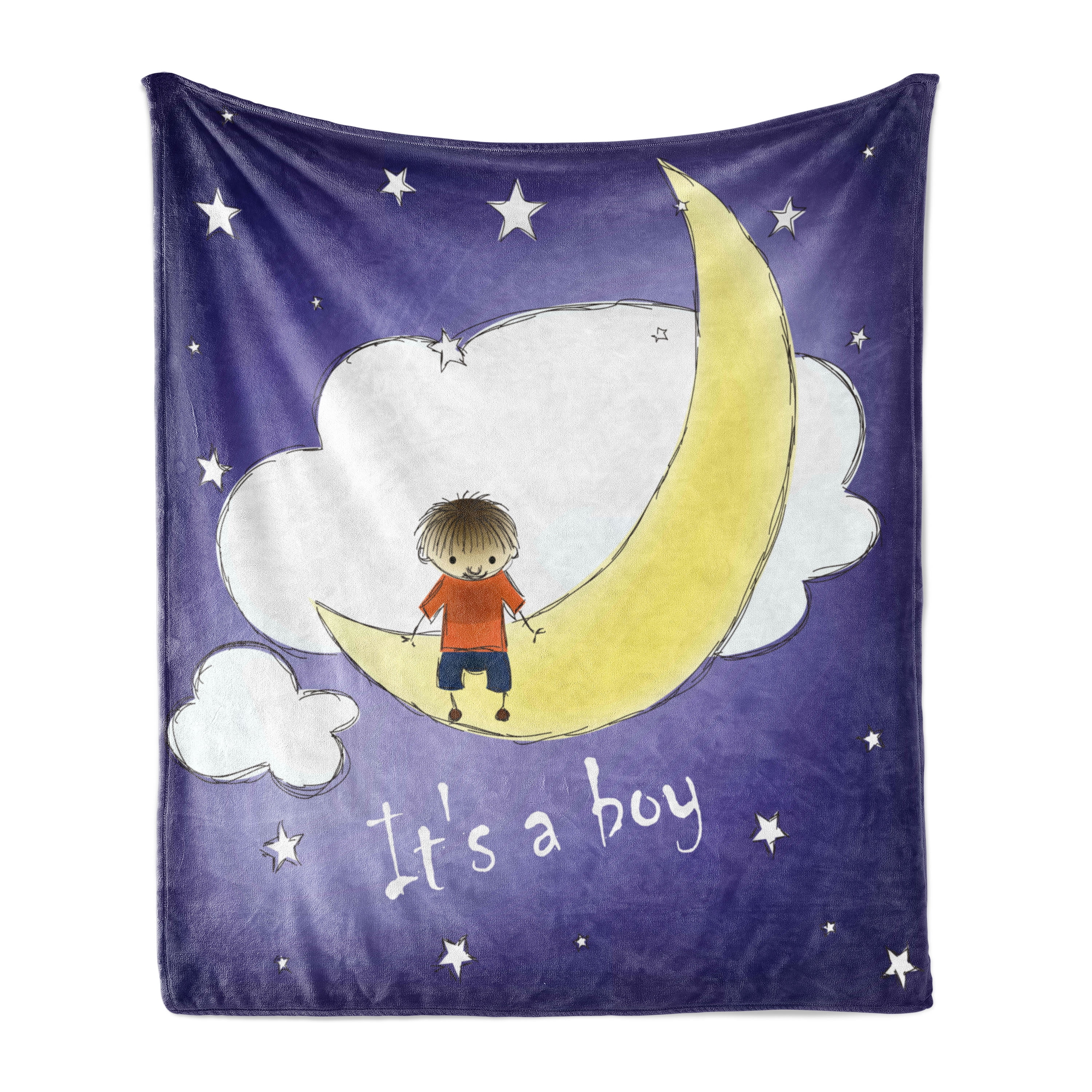 gender-reveal-soft-flannel-fleece-blanket-boy-sitting-on-the-moon