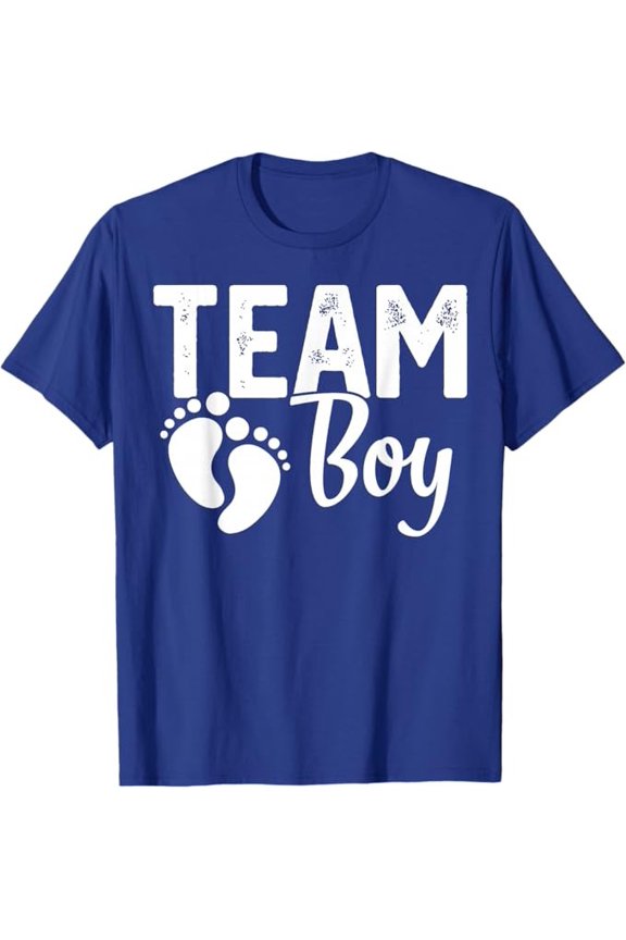 Gender Reveal Team Boy Blue T-Shirt All Size S-5Xl