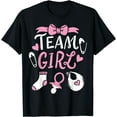 thumbnail image 1 of Gender Reveal Team Girl T-Shirt Black Medium, 1 of 4