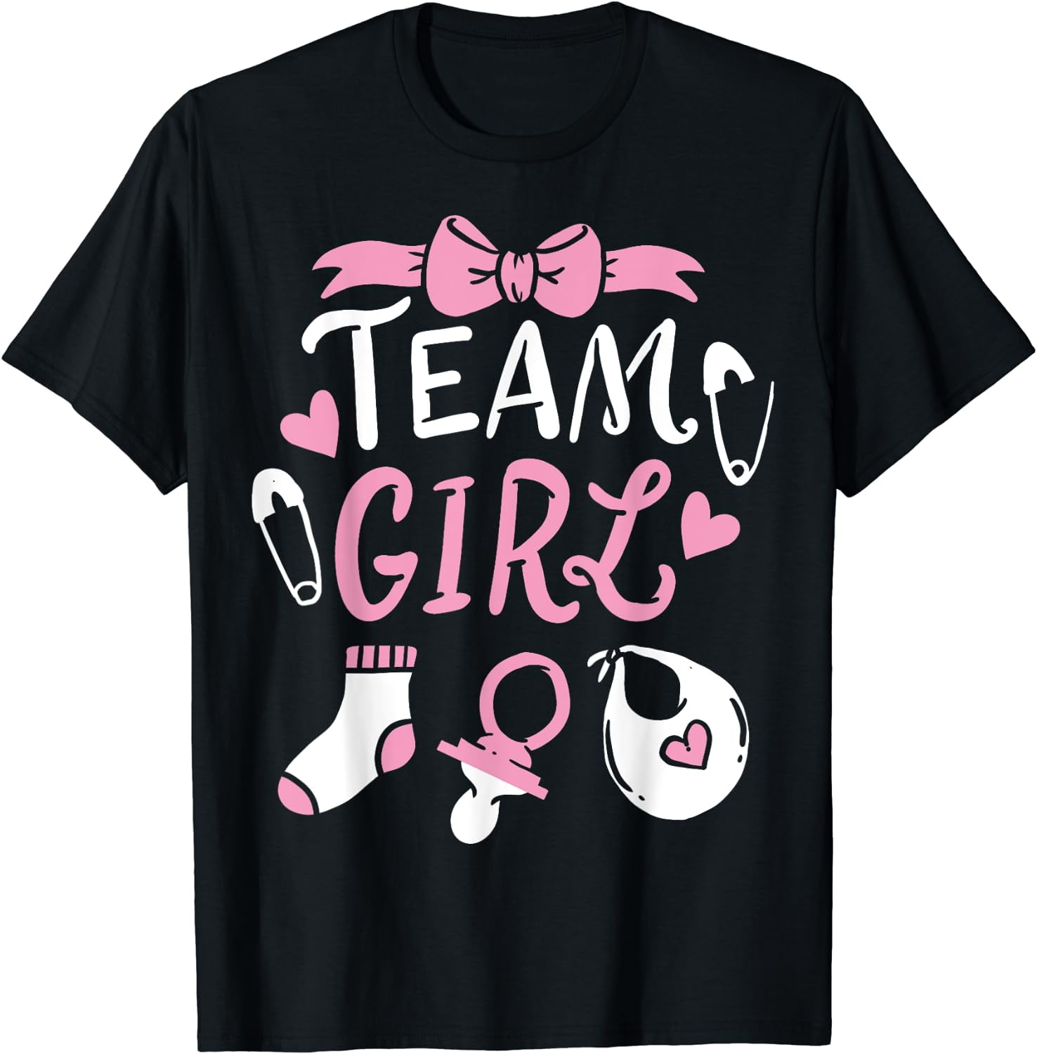 TEAM GIRL Gender Reveal Party T-Shirt 2017
