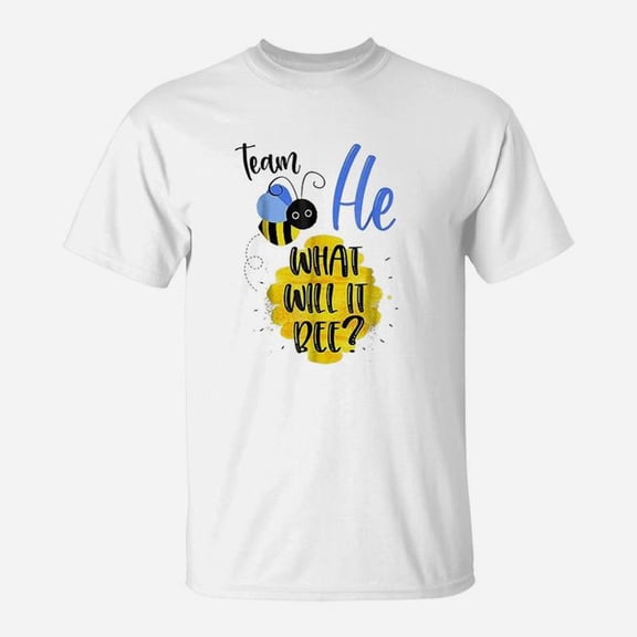 Gender Reveal Team He Boy What Will It Bee Or She TShirt
