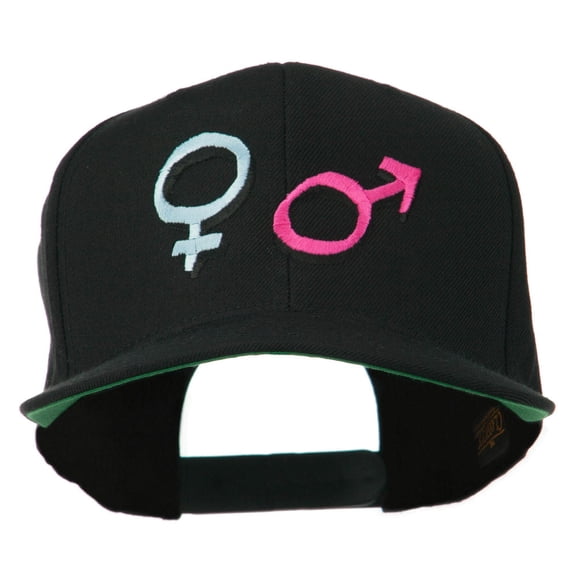 Gender Signs Embroidered Cap - Black OSFM