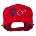 thumbnail image 1 of Gender Signs Embroidered Cap - Red OSFM, 1 of 5