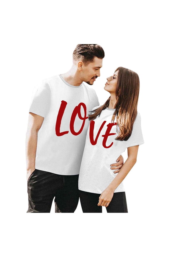 Same Gender Valentine's Day Special Meaning Printed T Shirt Valentine's Day And Shirt Shirts Women for Womens Compression Shirts Casual Short Sleeve Tops for Women Women's Casual Shirts T Shirt Women