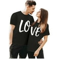 thumbnail image 1 of Same Gender Valentine's Day Special Meaning Printed T Shirt Valentine's Day T Shirt Women Pack Lose Women Shirts Womens Short Sleeve Shirts Plain Solid Color Shirts Womens Space Pack Womens Long Top, 1 of 3