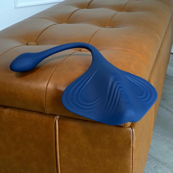 Gender X Daily Grind Rechargeable Silicone Cilitrol Vibrator, Blue