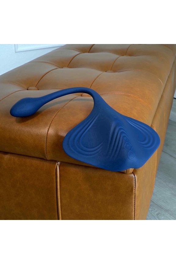 Daily Grind Rechargeable Silicone Cilitrol Vibrator, Blue
