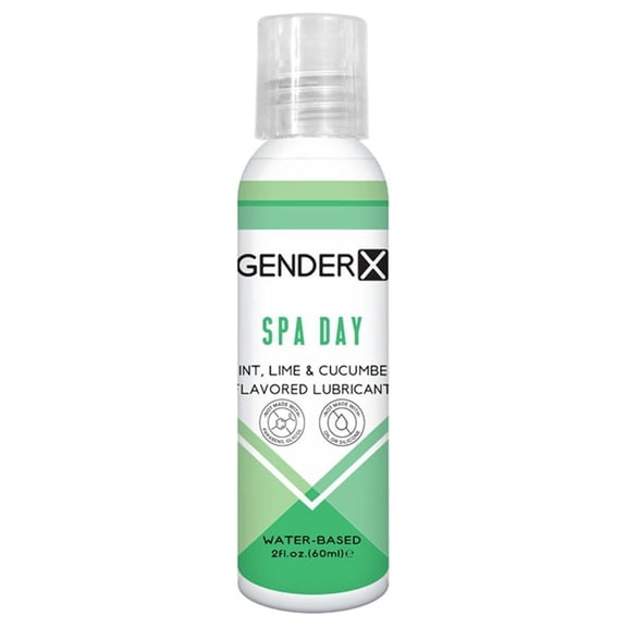Gender X Spa Day Mint, Lime & Cucumber Flavored Water-Based Lubricant 2 oz.