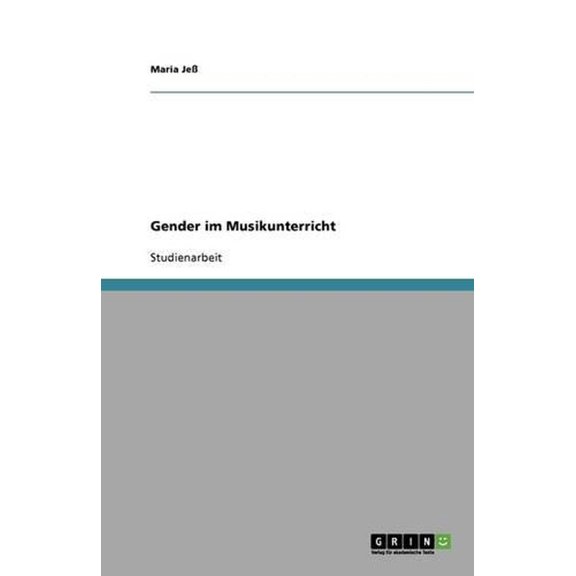 Gender Im Musikunterricht