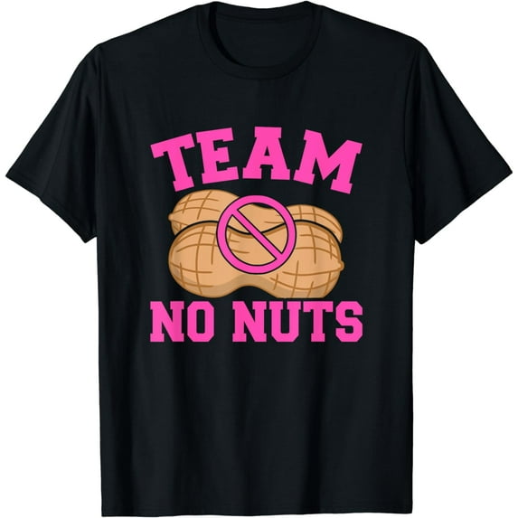 Gender reveal team no nuts girl matching family baby party T-Shirt