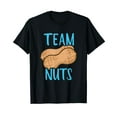 thumbnail image 1 of Gender reveal team nuts boy matching family baby party T-Shirt Black Tee, 1 of 5