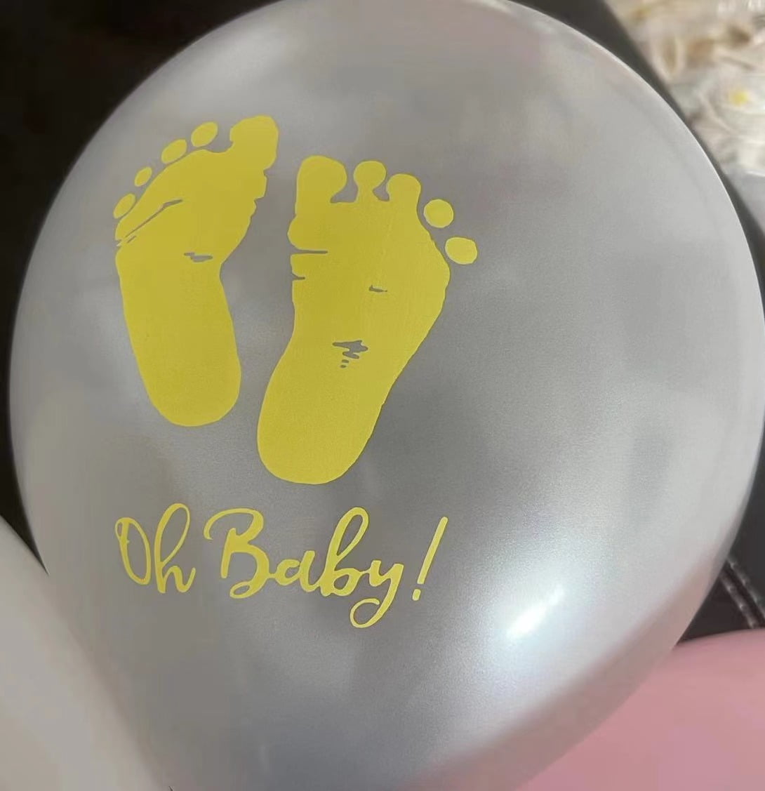 Gender reveals 12-inch bronzing love latex balloon oh baby Boy girl ...