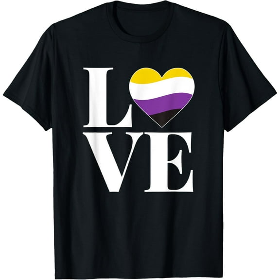 Genderfluid 'LOVE' | Agender Stuff for Non-Binary Pride Flag T-Shirt