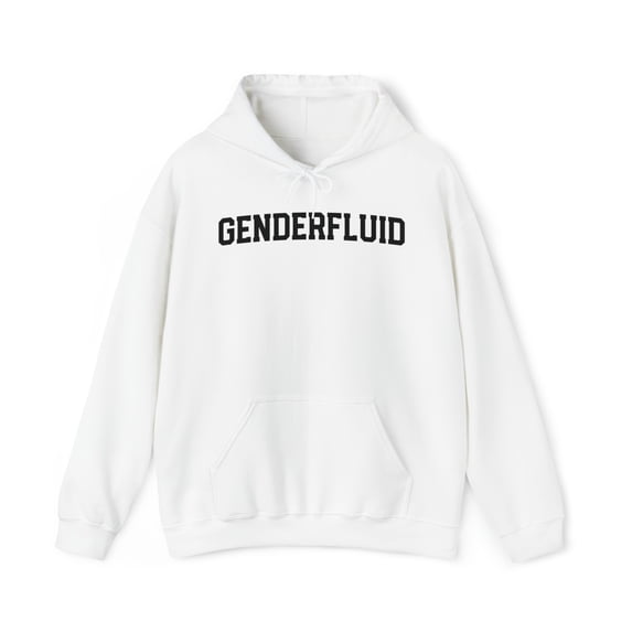 Genderfluid Pride 70s Retro Hoodie, Gifts, Hooded Sweatshirt