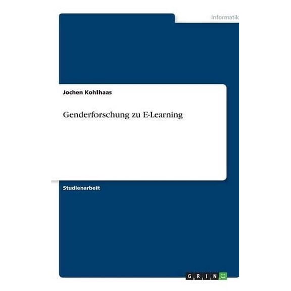 Genderforschung Zu E-Learning