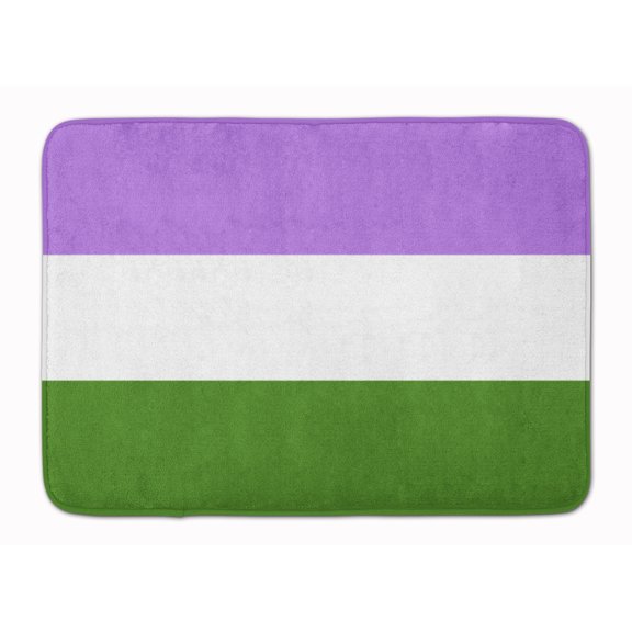 Genderqueer Pride Machine Washable Memory Foam Mat