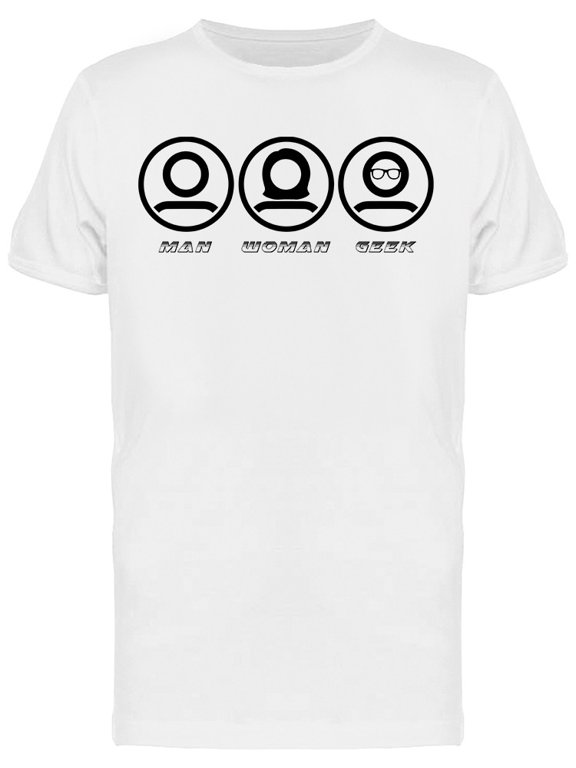 Genders Women Men Funny Geek Glasses Graphic Men's T-shirt