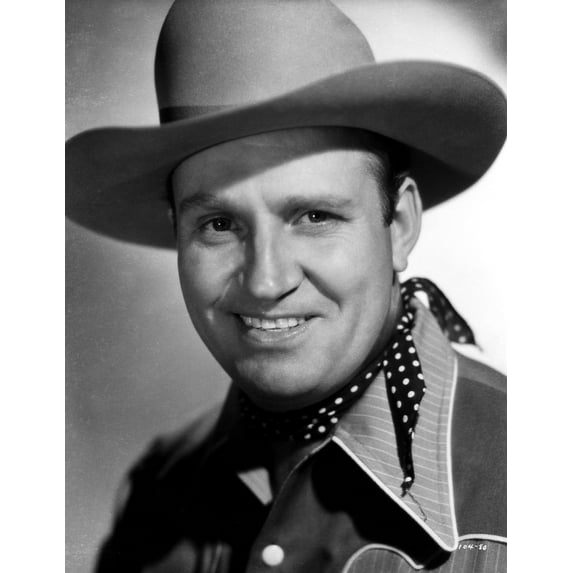 Gene Autry smiling in a Black and White Portrait Photo Print (8 x 10)