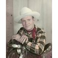 thumbnail image 1 of Gene Autry the Singing Cowboy 1940's portrait with his saddle Poster 24x36 inch, 1 of 1