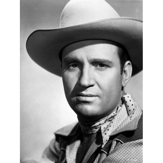 Gene Autry wearing a Cowboy Hat Photo Print (24 x 30)