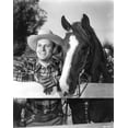 thumbnail image 1 of Gene Autry with a cowboy hat and horse Photo Print (24 x 30), 1 of 1