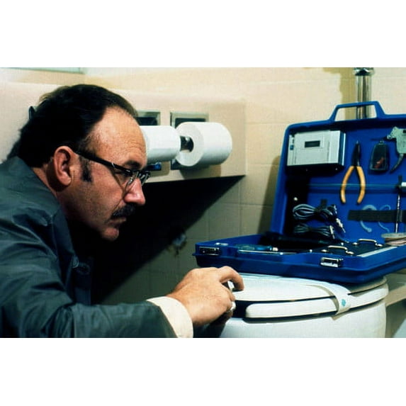 Gene Hackman in The Conversation 24x36 Poster with bugging equiptment