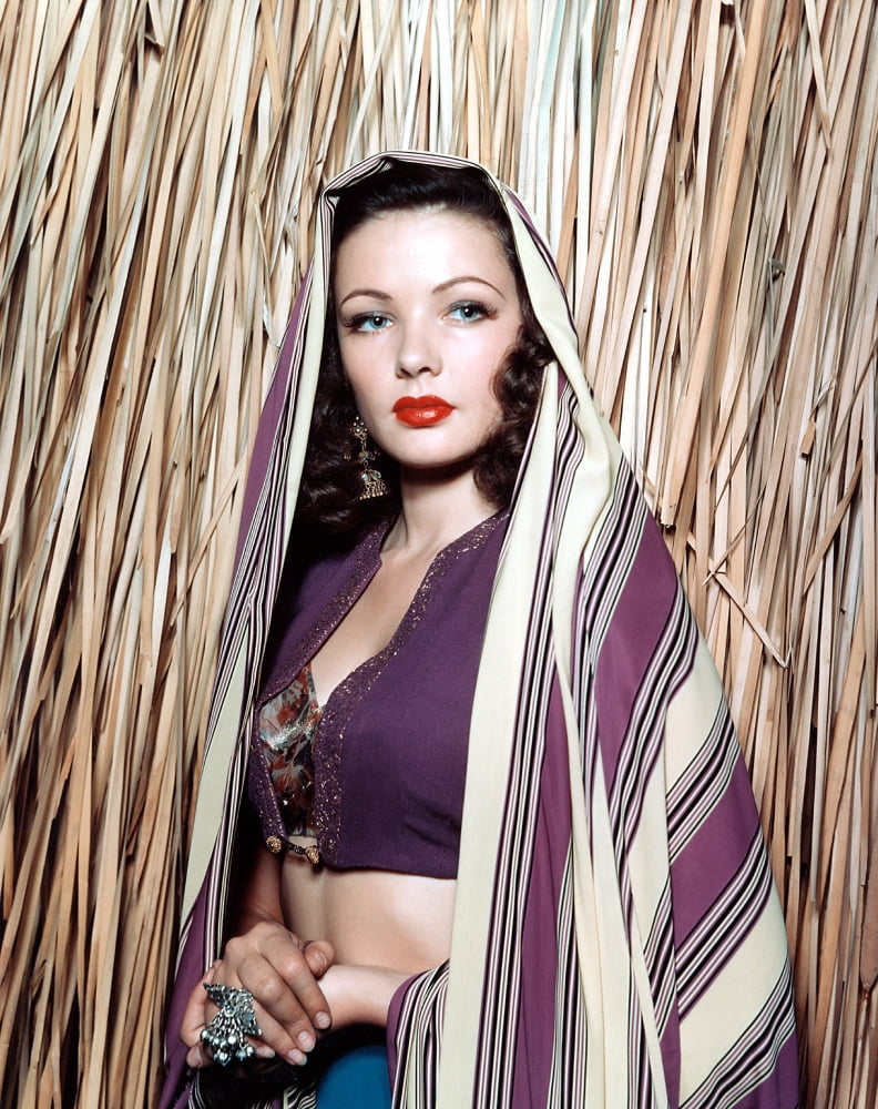 Gene Tierney 19 Canvas Art - (16 x 20)
